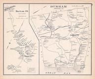 Durham Town, Durham, New Hampshire State Atlas 1892 Uncolored